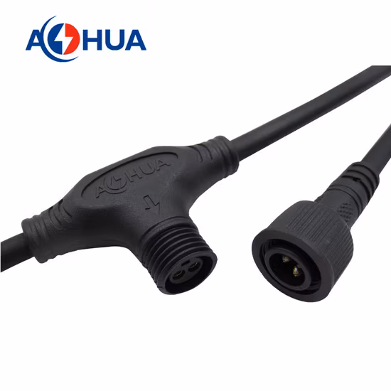 Straßen-LED-Leuchte, IP65-Stromkabel, wasserdichter T-Stecker